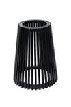 Table Ronde LAMELLO Noire – Plateau Bois, Piétement à Lattes | Vente en Gros, B2B – zdjęcie 4